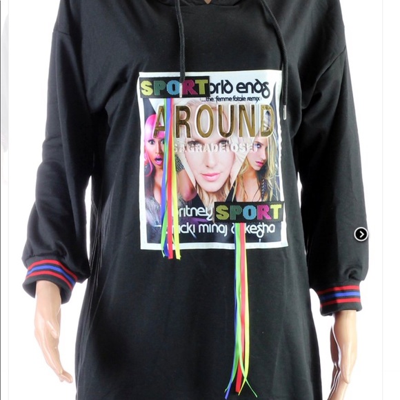 Graphic Hoodie Sweater - Picture 3 of 4